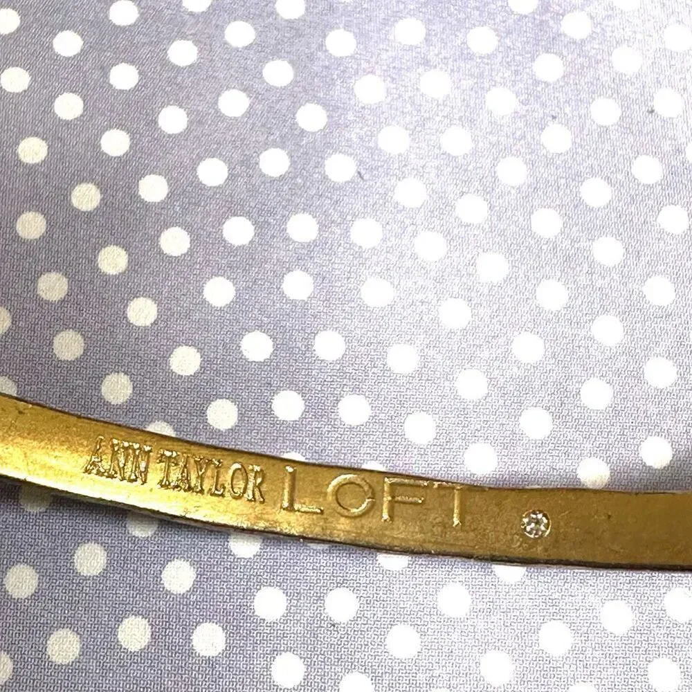 Ann Taylor loft gold tone bangle bracelet